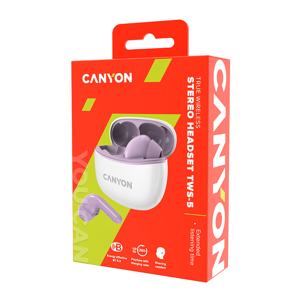 CANYON headset TWS-5 Purple - Image 5