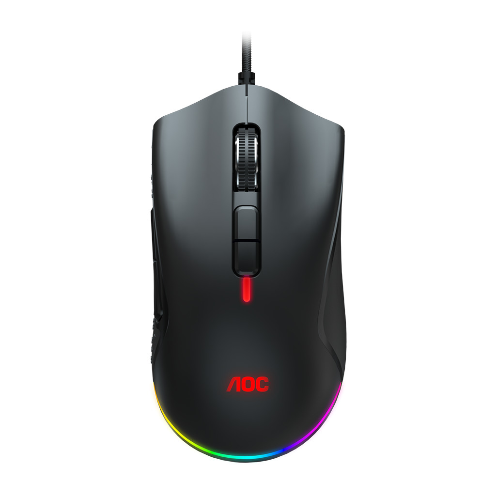 AOC Gaming Mouse GM530 Wired USB 2.0 Palm Claw Ergonomic Right handed 2 profiles 16000