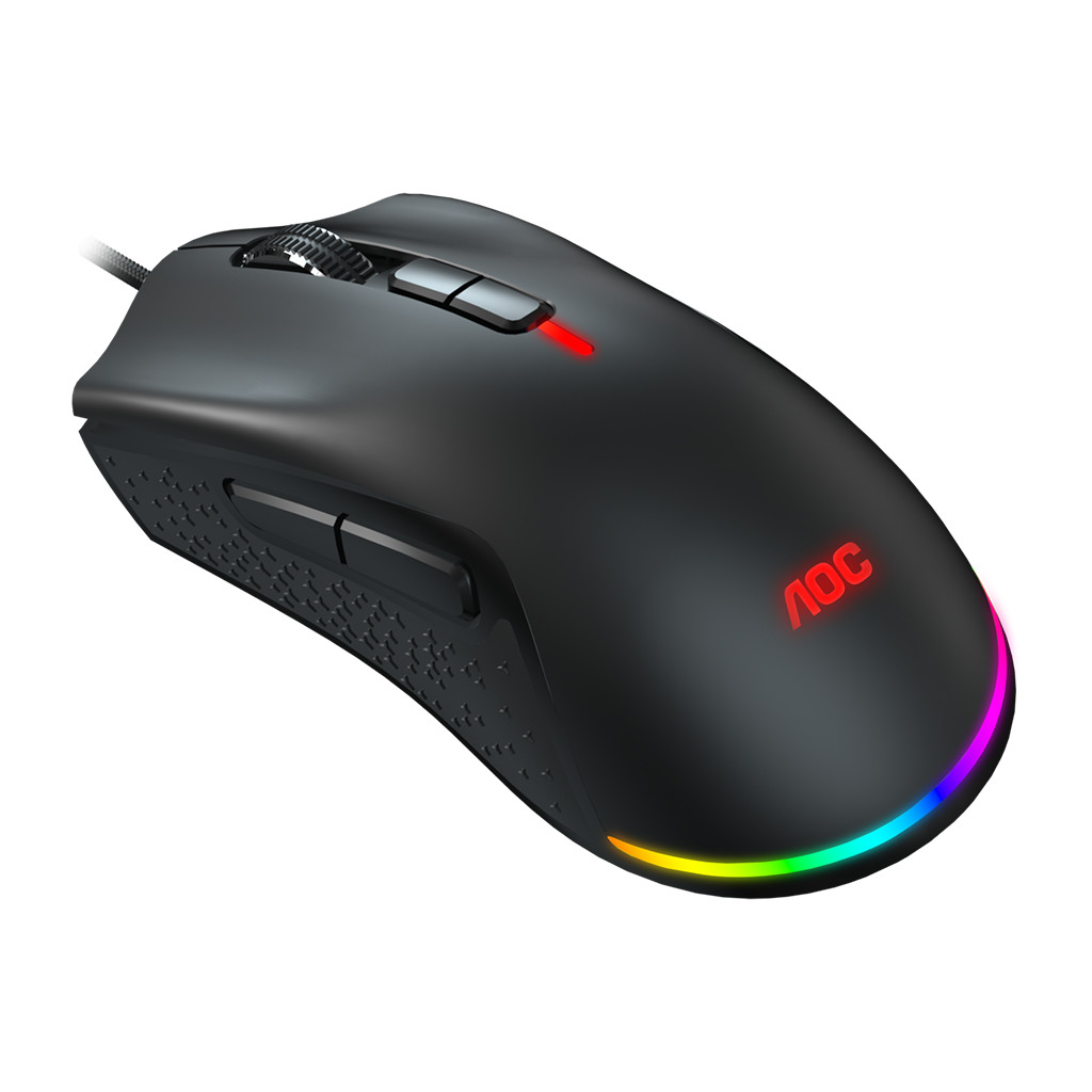 AOC Gaming Mouse GM530 Wired USB 2.0 Palm Claw Ergonomic Right handed 2 profiles 16000