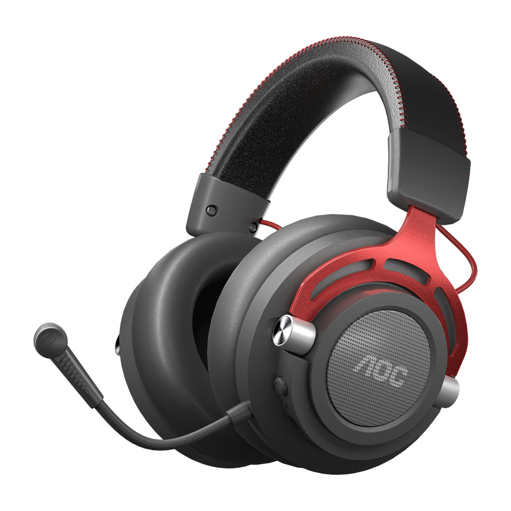 AOC Gaming Wireless Headset GH401 2.4 GHz with USB Reciever 3.5 mm Stereo Unidirectional Detachable