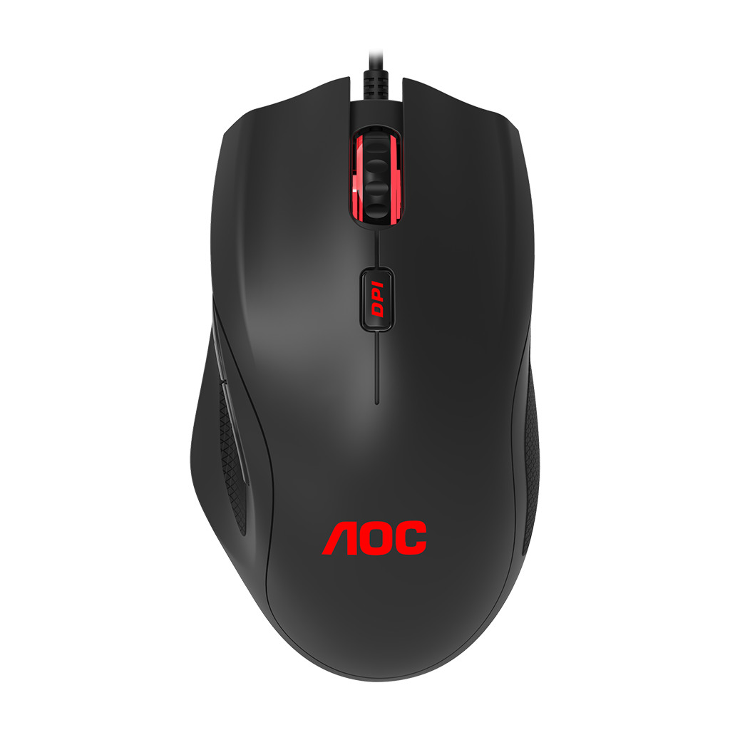 AOC Gaming Mouse GM200 Wired USB 2.0 Palm Ergonomic Right handed 4200 Real DPI 2y