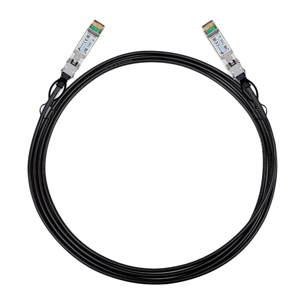 TP-Link TL-SM5220-3M 3M Direct Attach SFP+ Cable for 10 Gigabit Connections Up to 3 m Distance