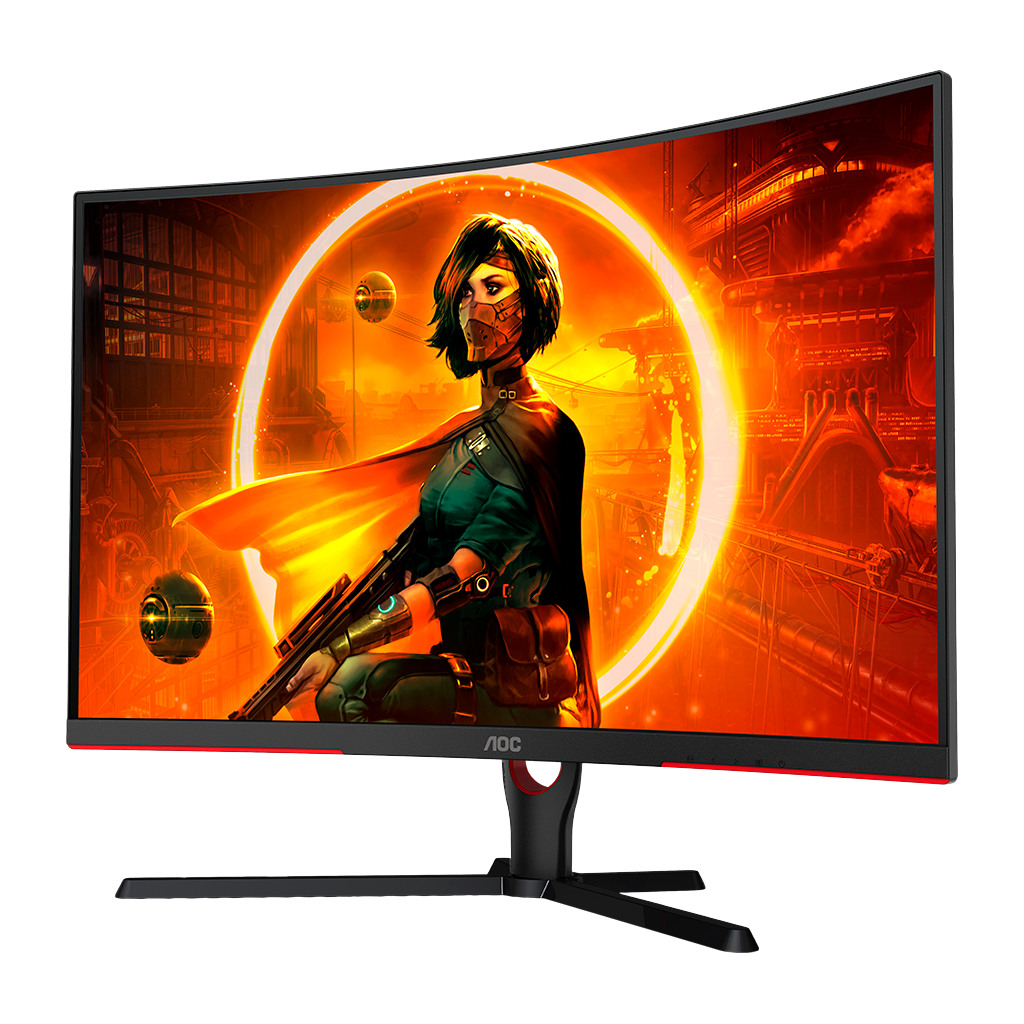 AOC Monitor LED C32G3AE/BK Gaming Curved 165Hz 31.5“ 16:9 1920x1080 VA 165Hz 250 cd/m² 4000:1 - Image 2