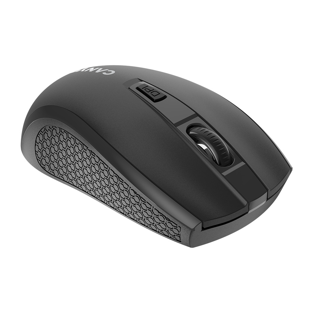 CANYON MW-7 2.4Ghz wireless mouse 6 buttons DPI 800/1200/1600 with 1 AA battery size 110*60*37mm58gblack - Image 3