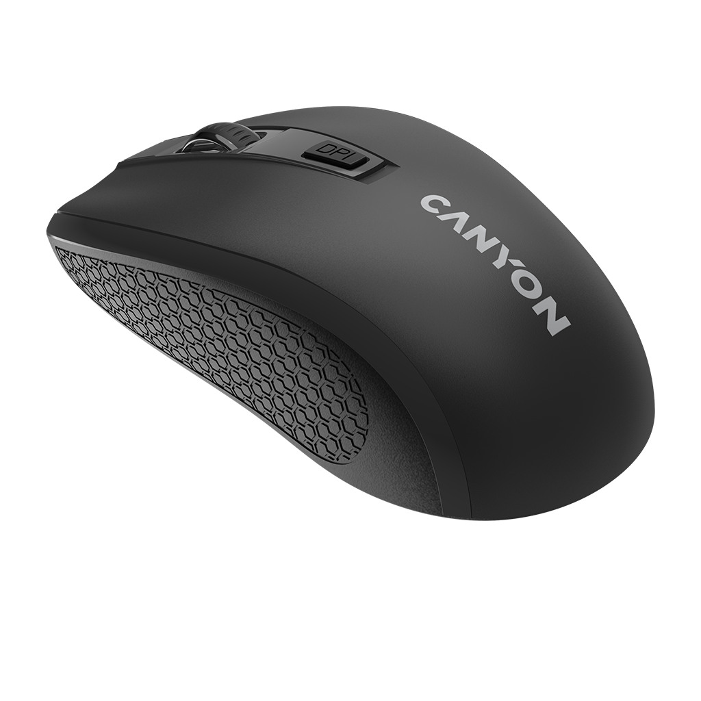 CANYON MW-7 2.4Ghz wireless mouse 6 buttons DPI 800/1200/1600 with 1 AA battery size 110*60*37mm58gblack - Image 5