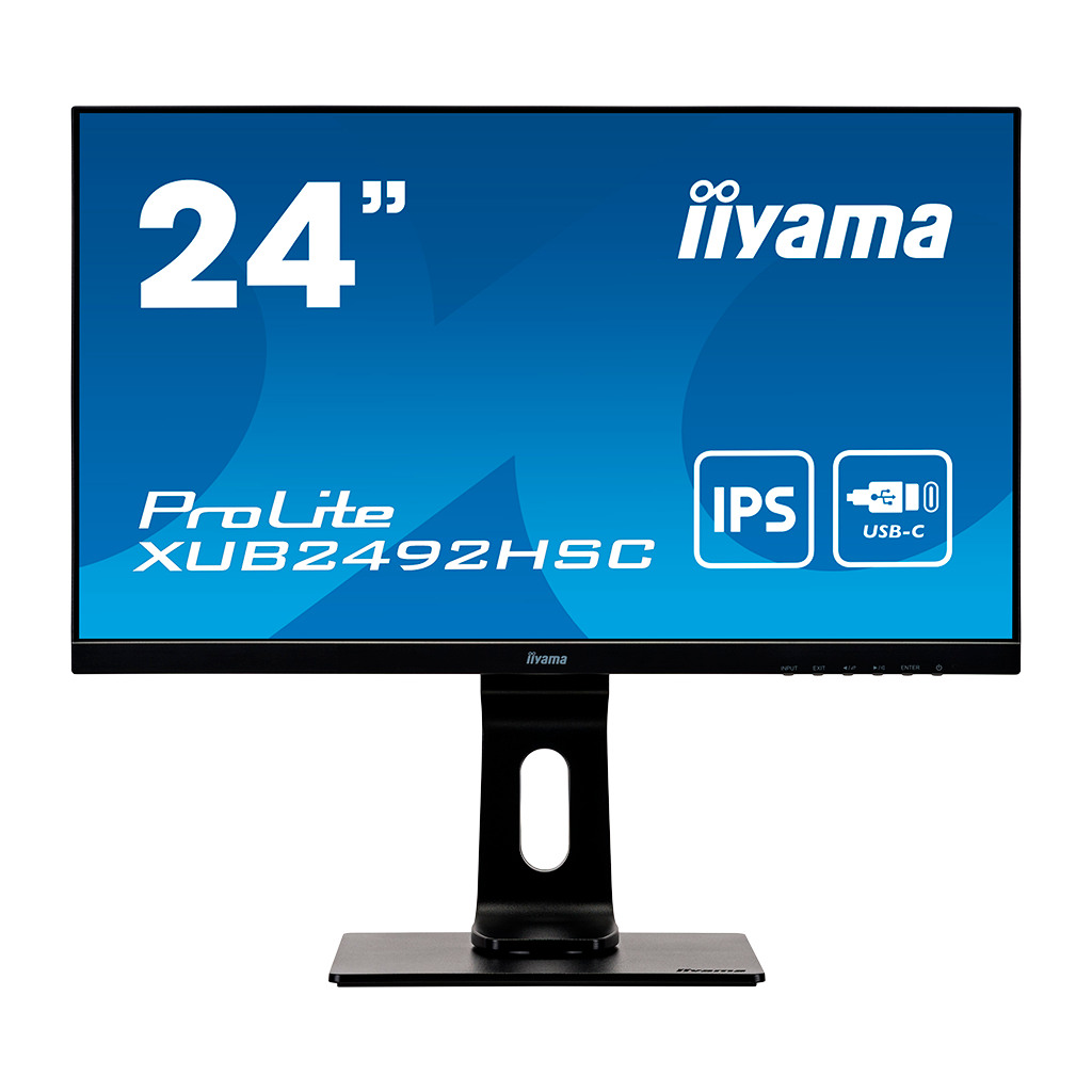 IIYAMA Monitor LED XUB2492HSC-B1 USB-C 23.8" IPS 1920 x 1080 @75Hz 250 cd/m² 4ms sRGB: