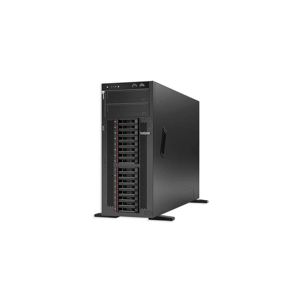 Lenovo ThinkSystem ST550 Tower; 1x Xeon Silver 4208 8C 85W 2.1G; 1x 16GB 2Rx8 2933;