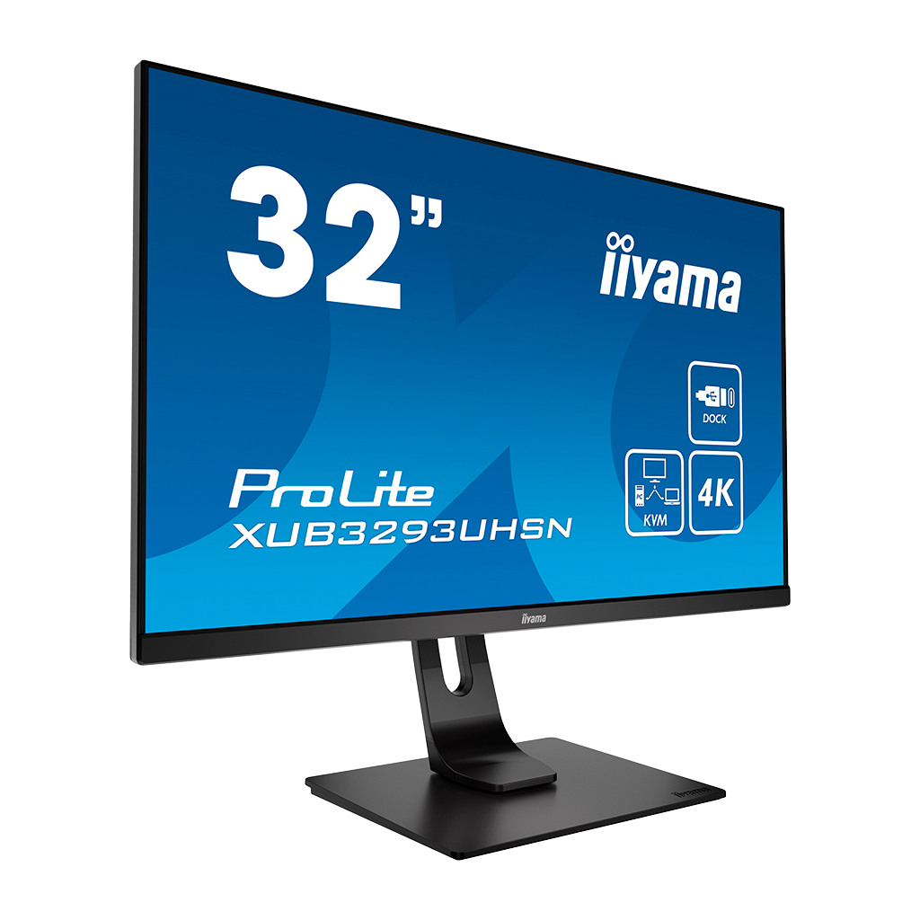 Iiyama Monitor ProLite XUB3293UHSN-B1 32" 4K USB-C Docking