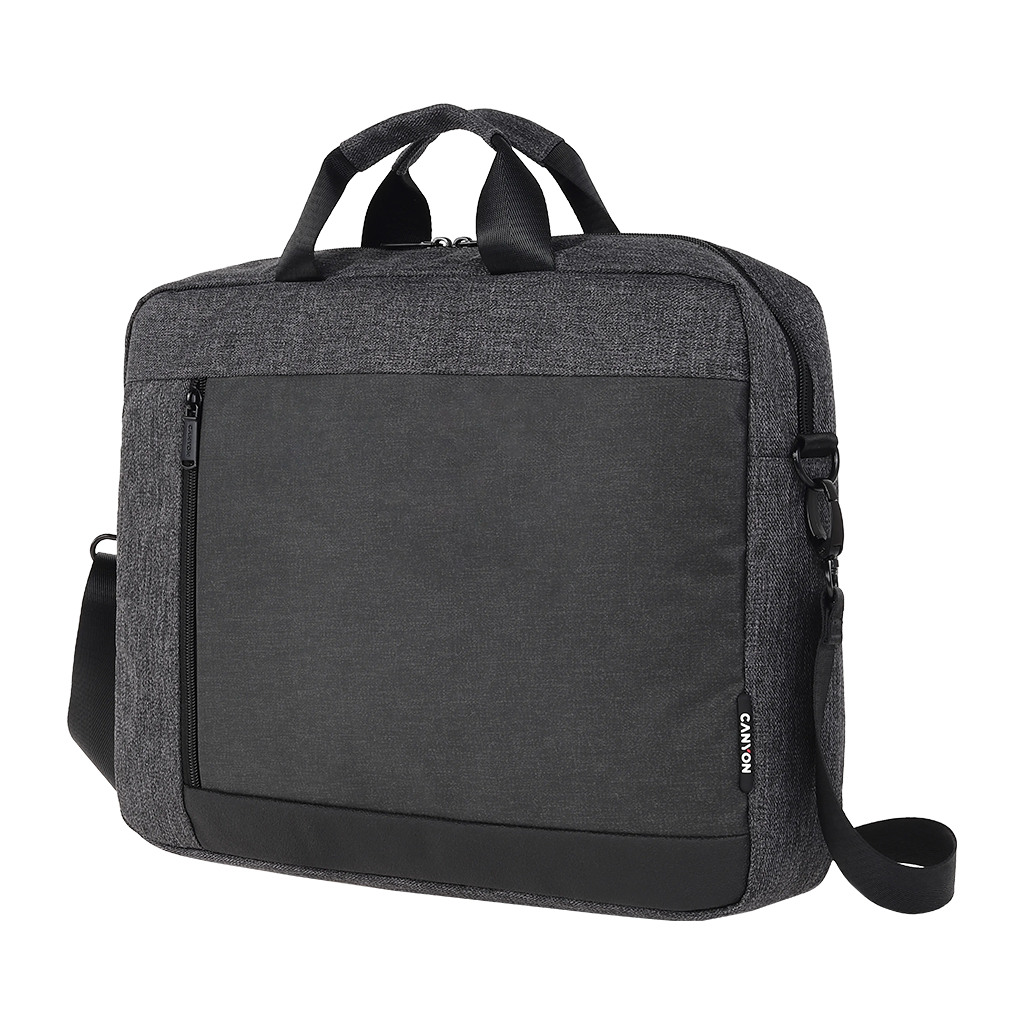 CANYON B-5 Laptop bag for 15.6 inch410MM x300MM x 70MMDark GreyExterior materials: 100% PolyesterInner materials:100% - Image 2