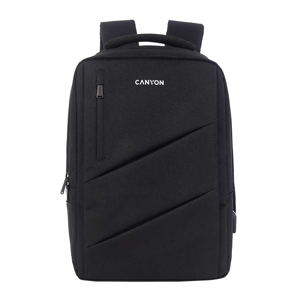 CANYON BPE-5 Laptop backpack for 15.6 inch Product spec/sizemm: 400MM x300MM x 120MM+60MMBlack EXTERIOR materials:100%