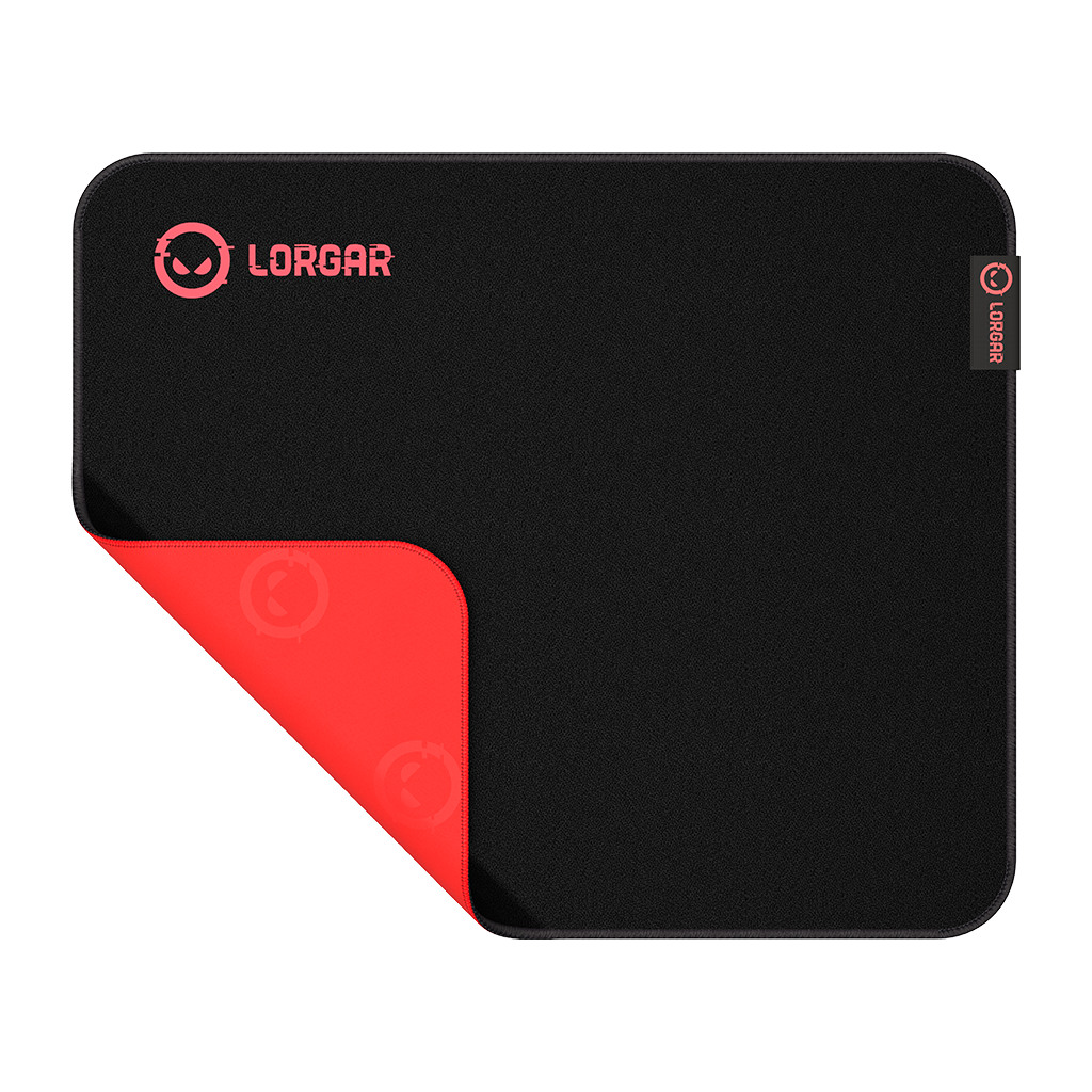 Lorgar Main 323 Gaming mouse pad Precise control surface Red anti-slip rubber base size: 360mm