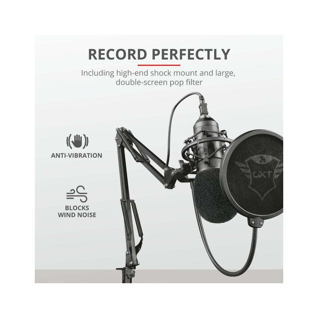 GXT252 Emita+ Streaming Professional USB studio mic - Including high-end shock mount