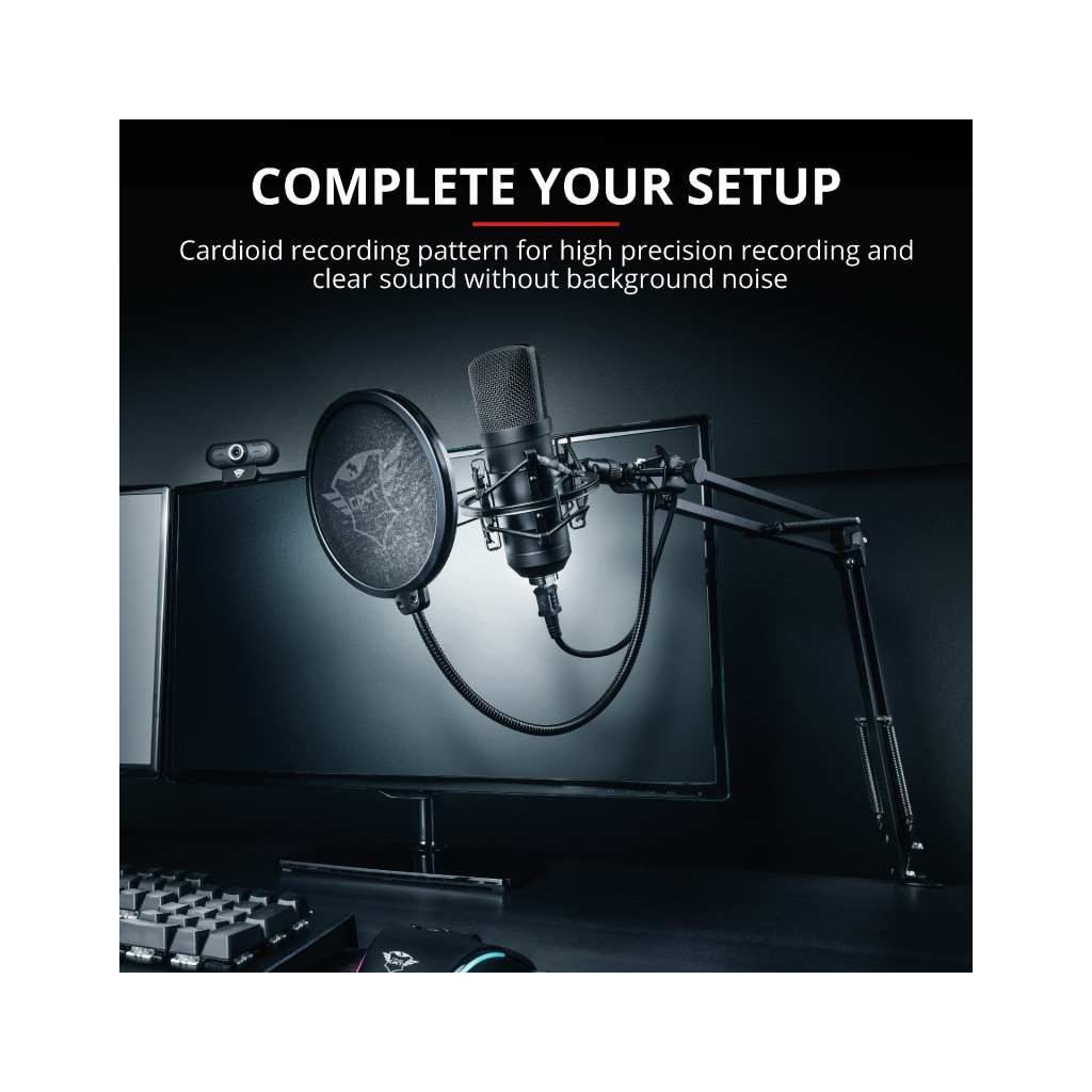 GXT252 Emita+ Streaming Professional USB studio mic - Including high-end shock mount