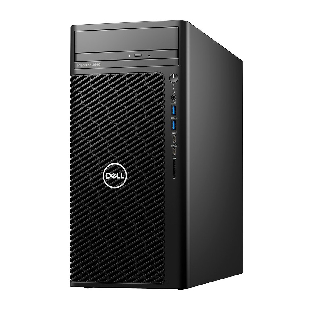 Dell Precision 3660 Tower Core i7-12700 16GB 512GB SSD Intel UHD 770 DVDRW no Speaker