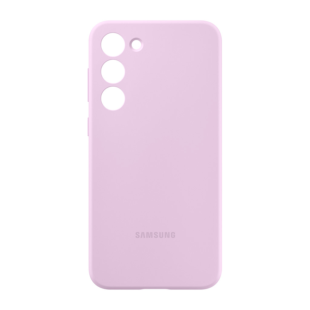 Samsung Galaxy S23+ Silicone Case Lilac smartphone not included