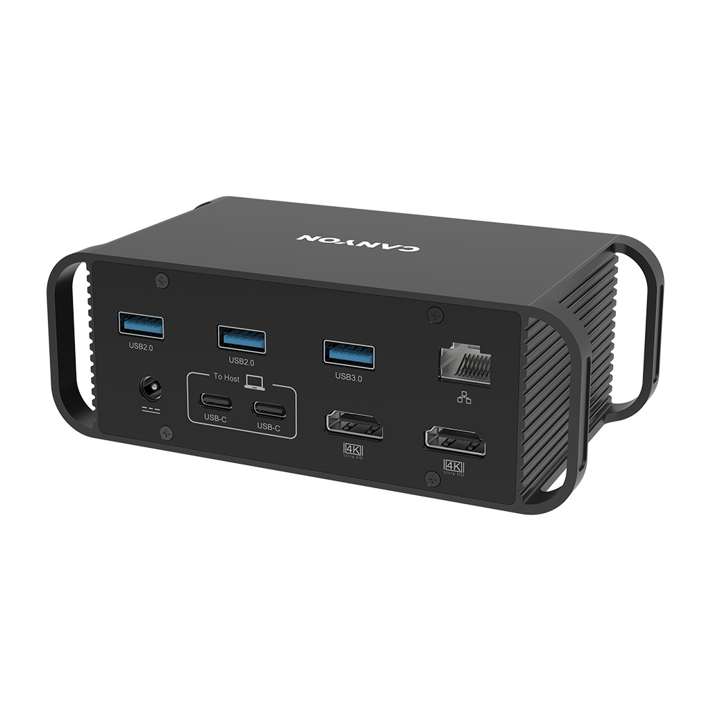 CANYON DS-95 14in1 USB-C Hub – Multifunkcionalni USB-C Hub sa 14 priključaka, Siva Boja - Image 2