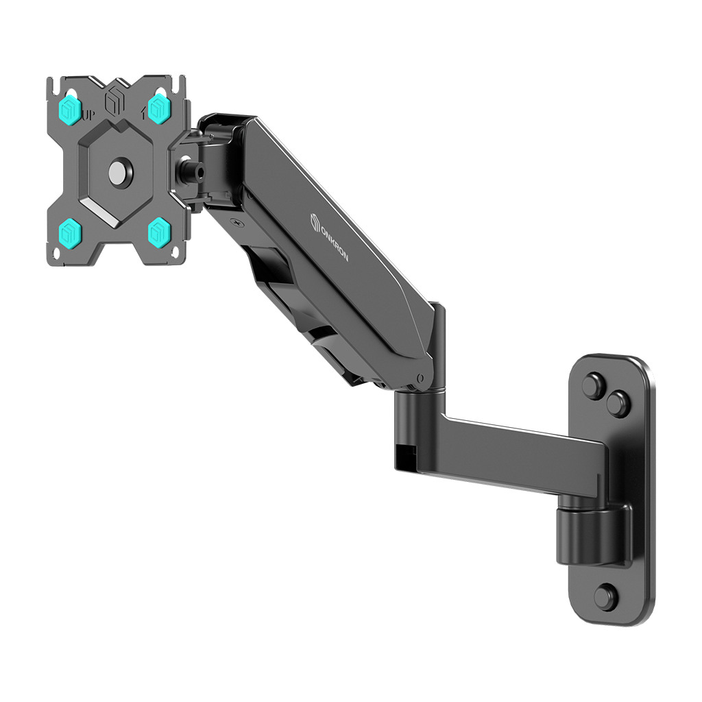 ONKRON TV Monitor Wall Mount Bracket for 13” – 34” Screens Full Motion with Gas