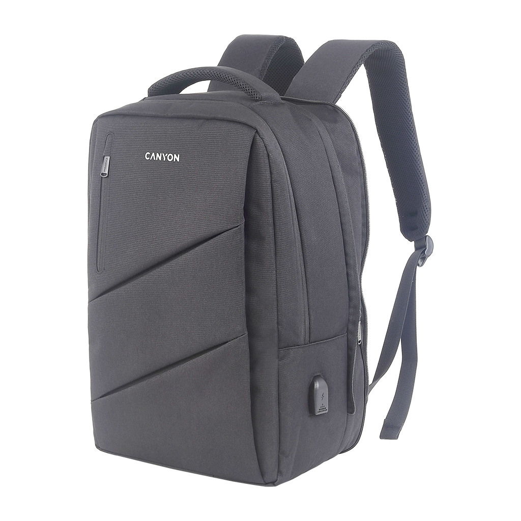 CANYON BPE-5 Laptop backpack for 15.6 inchProduct spec/sizemm: 400MM x300MM x 120MM+60MMGrey Canyon LogoEXTERIOR materials:100% - Image 2