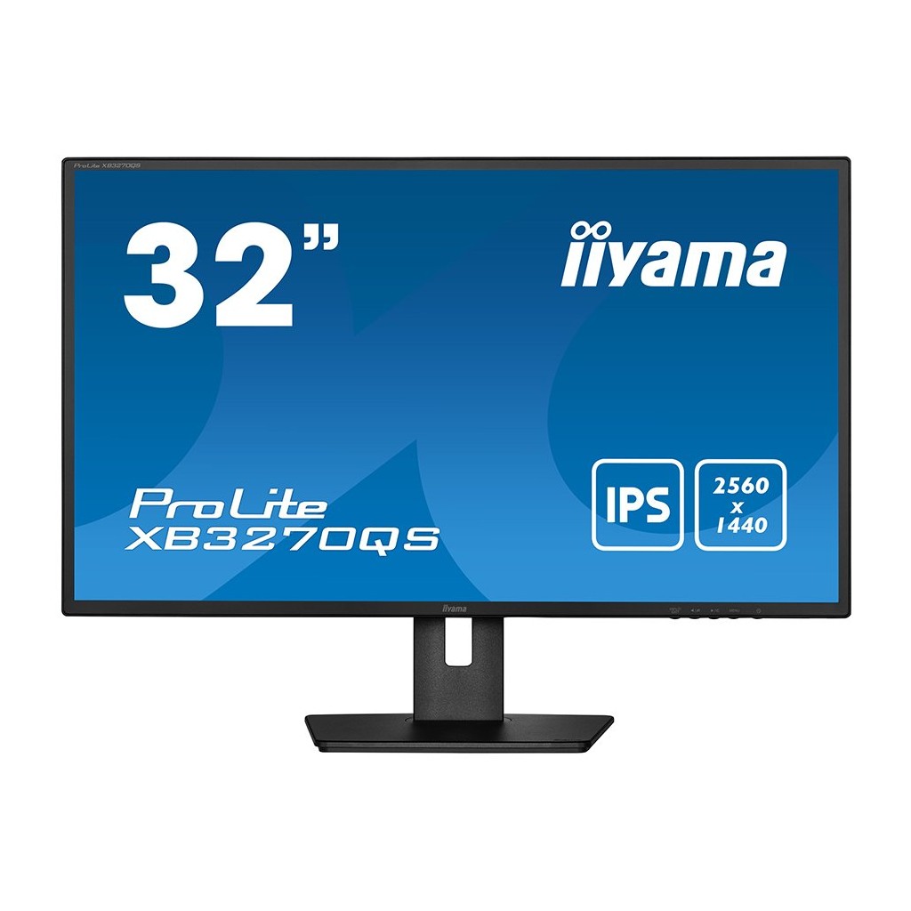 IIYAMA Monitor 32" IPS-panel 2560x1440 4ms 15cm Height Adj. Stand Speakers DisplayPort HDMI DVI