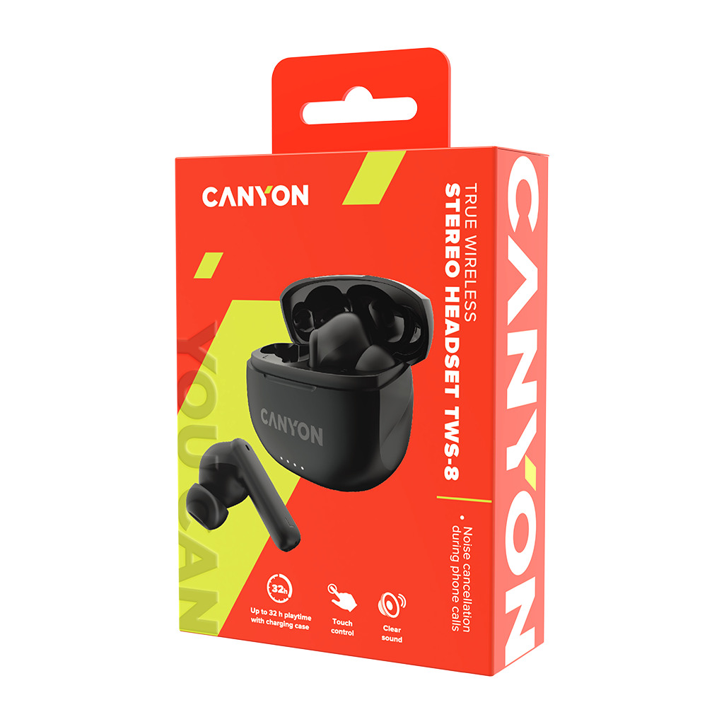 CANYON headset TWS-8 ENC Black - Image 5