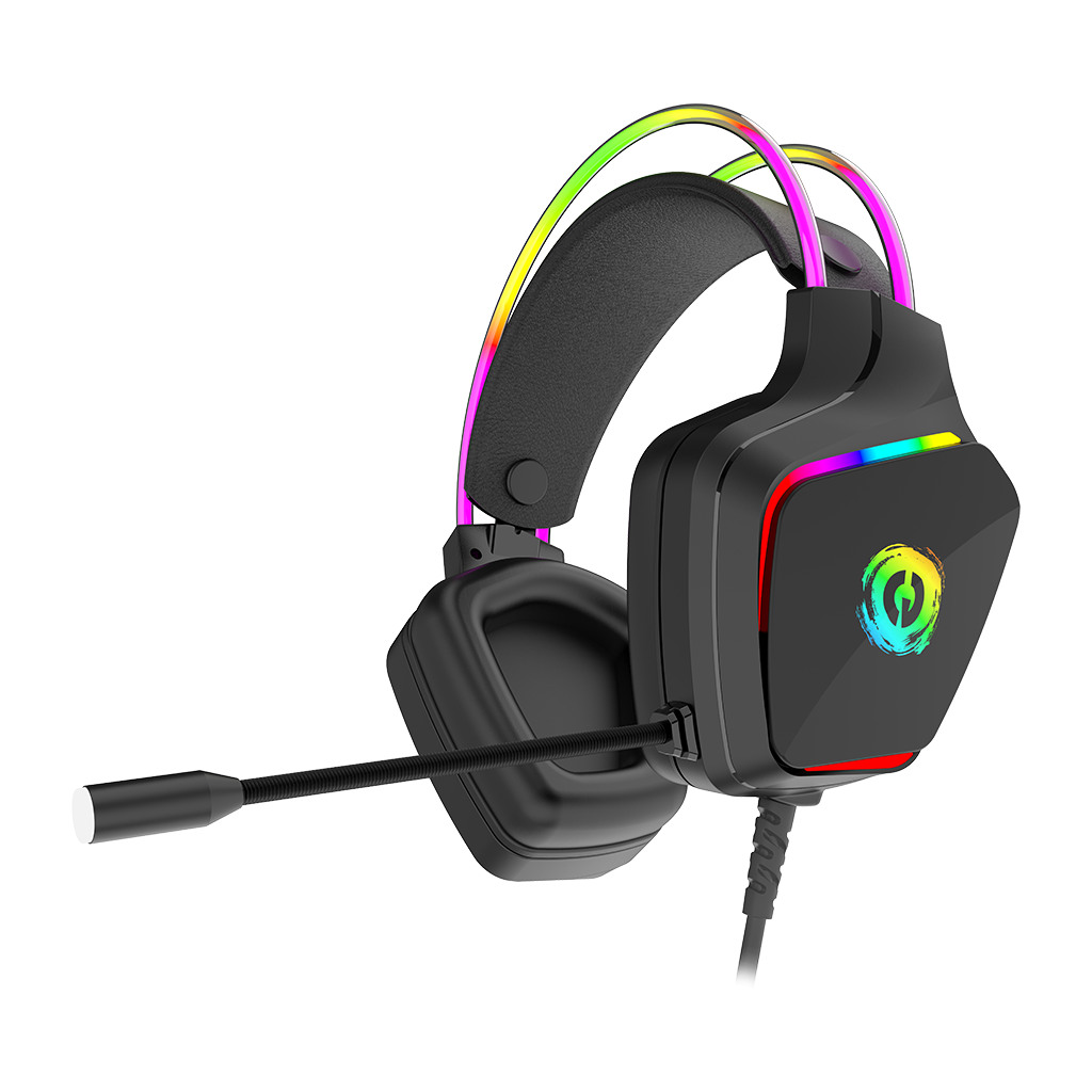 CANYON Darkless GH-9A RGB gaming headset with Microphone Microphone frequency response: 20HZ~20KHZ  ABS+ PU