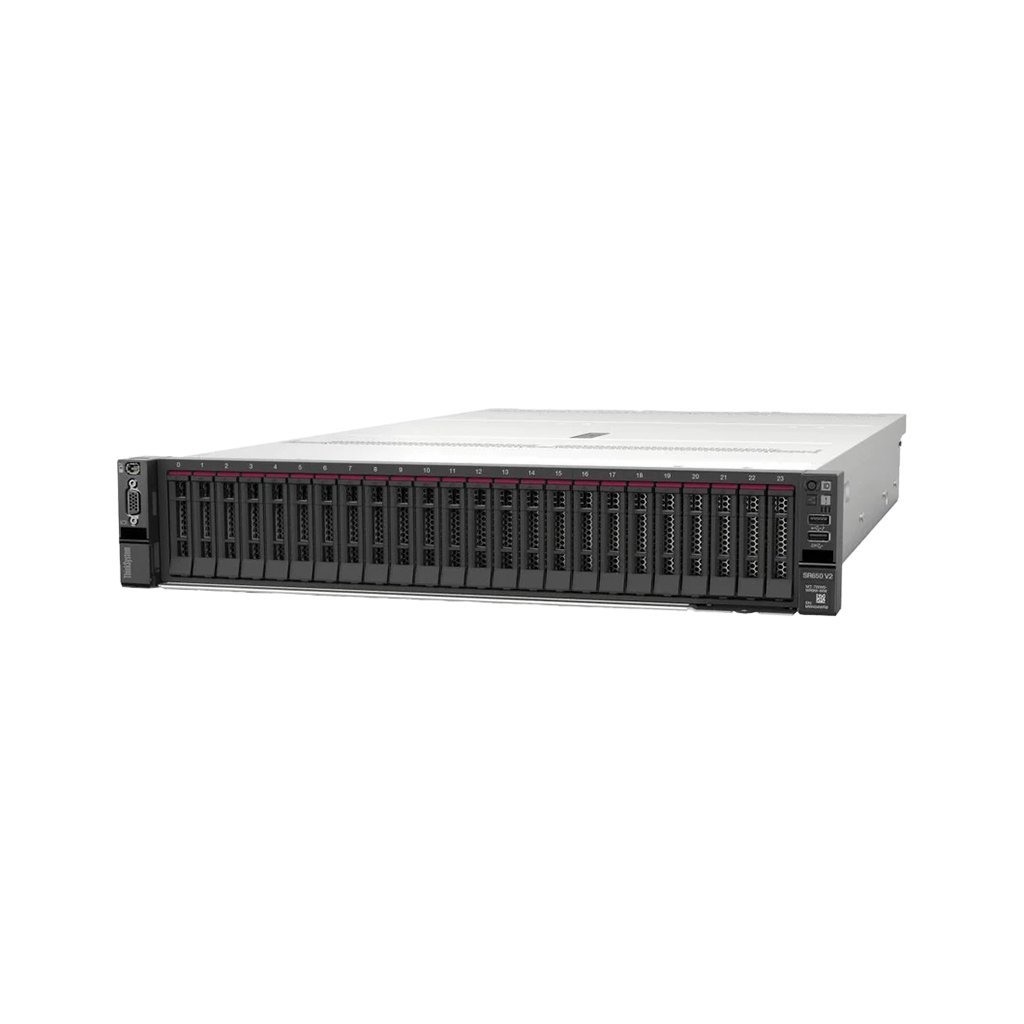 Lenovo ThinkSystem SR650 v2; 1x Silver 4310 12C 120W 2.1G; 1x 32GB 2Rx4 RAID 9350-8i; 8x 2.5" SAS Open bay; 3 x16 x8