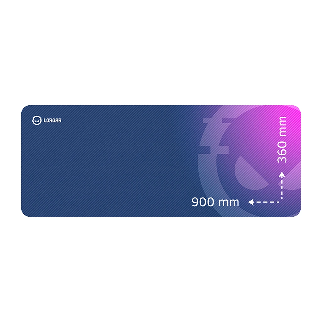 Lorgar Main 139 Gaming mouse pad High-speed surface Purple anti-slip rubber base size: 900mm x