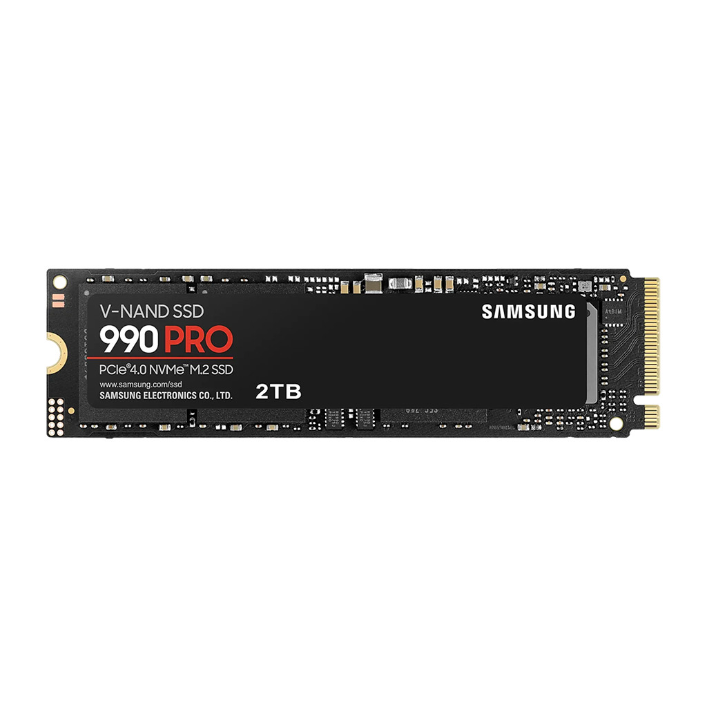 Samsung SSD 2TB M.2 PCIEx4 PCI Gen4.0 990 Pro without Heatsink 1200 TBW 5 yrs