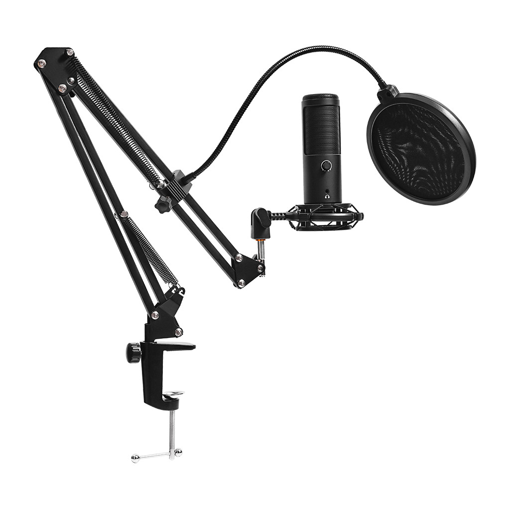 LORGAR Voicer 931 Gaming Microphone Black USB condenser microphone with desktop boom arm pop filter - Image 5