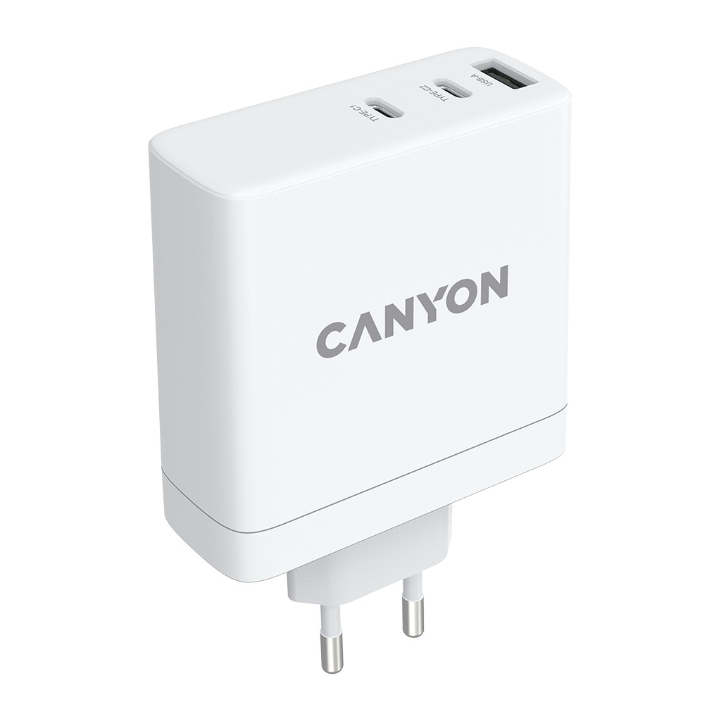 CANYON H-140-01 Wall charger with 1USB-A 2 USB-C. Input:100-240V~50/60Hz 2.0A Max. USB-A Output: 5V /9V - Image 3