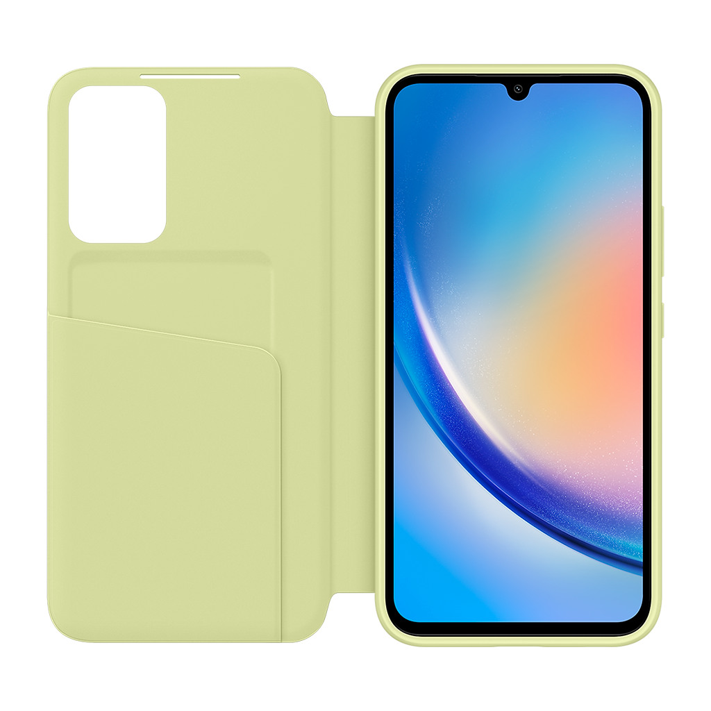 Samsung Galaxy A34 Smart View Wallet Case Lime - Image 3