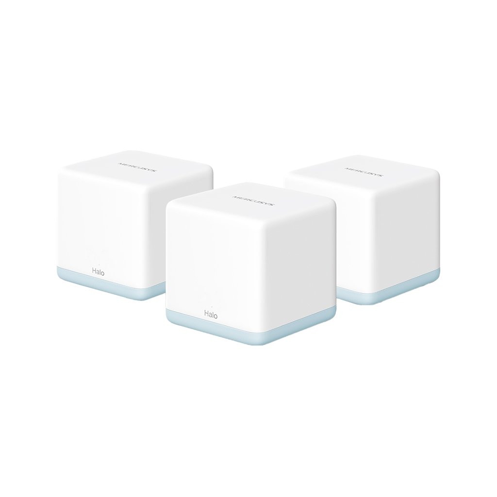 Mercusys Halo H30G3-pack AC1300 Whole Home Mesh Wi-Fi System 400 Mbps at 2.4 GHz +