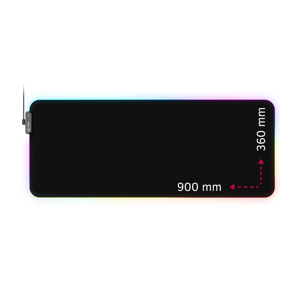 Lorgar Steller 919 Gaming mouse pad High-speed surface anti-slip rubber base RGB backlight USB connection