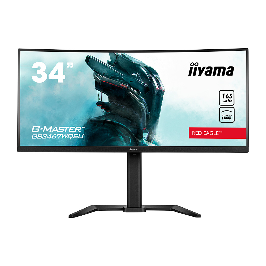 IIYAMA Monitor GB3467WQSU-B5 Gaming 34" UW ETE VA-panel Curved Gaming 1500R G-Master Red Eagle 3440x1440@165Hz