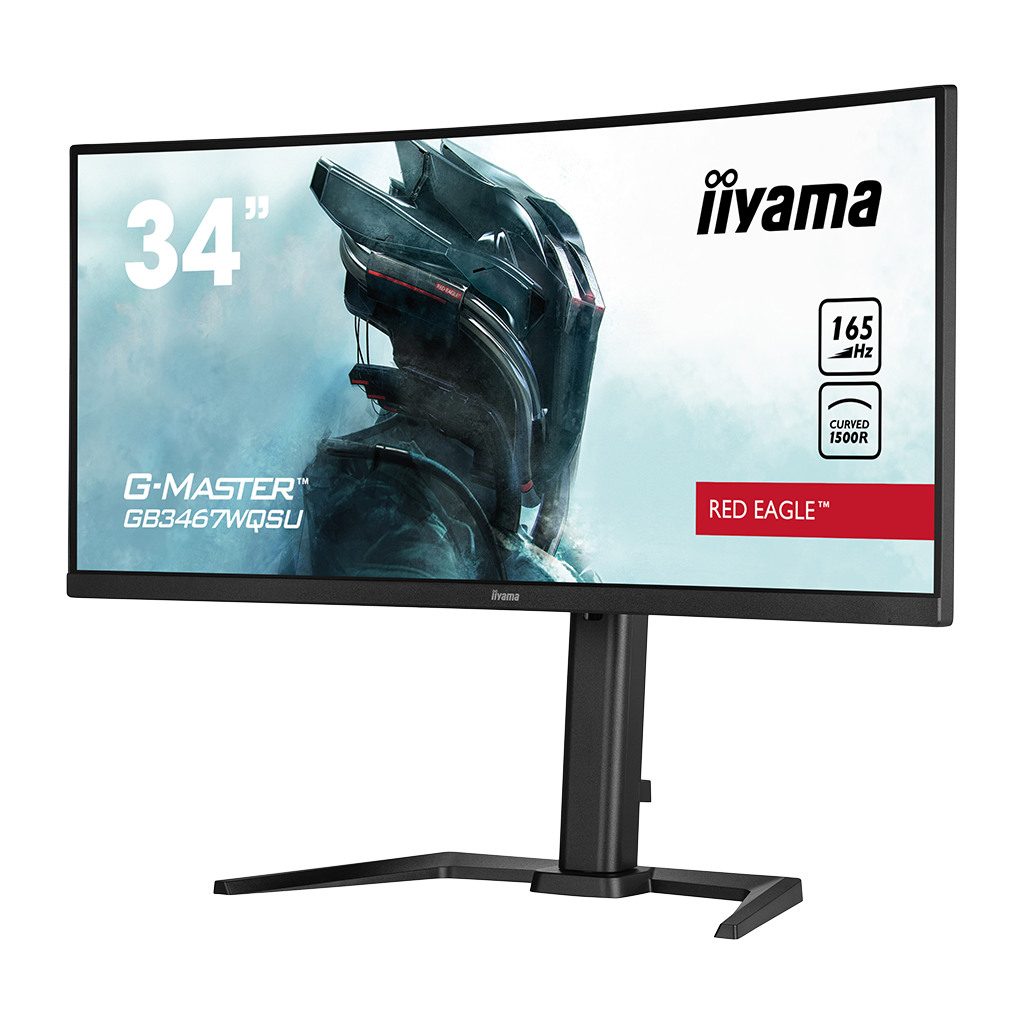 IIYAMA Monitor GB3467WQSU-B5 Gaming 34" UW ETE VA-panel Curved Gaming 1500R G-Master Red Eagle 3440x1440@165Hz