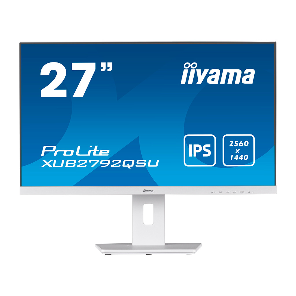 IIYAMA Monitor LED XUB2792QSU-W5 27" IPS 2560 x 1440 @75Hz 350 cd/m² 1000:1 5ms DVI