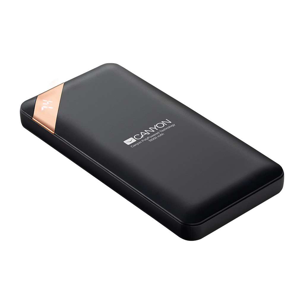 CANYON Power Bank Napajanja PB-102 Black - Visoka Gustoća, Kompaktna Veličina, Brzo Punjenje, Višestruka Zaštita