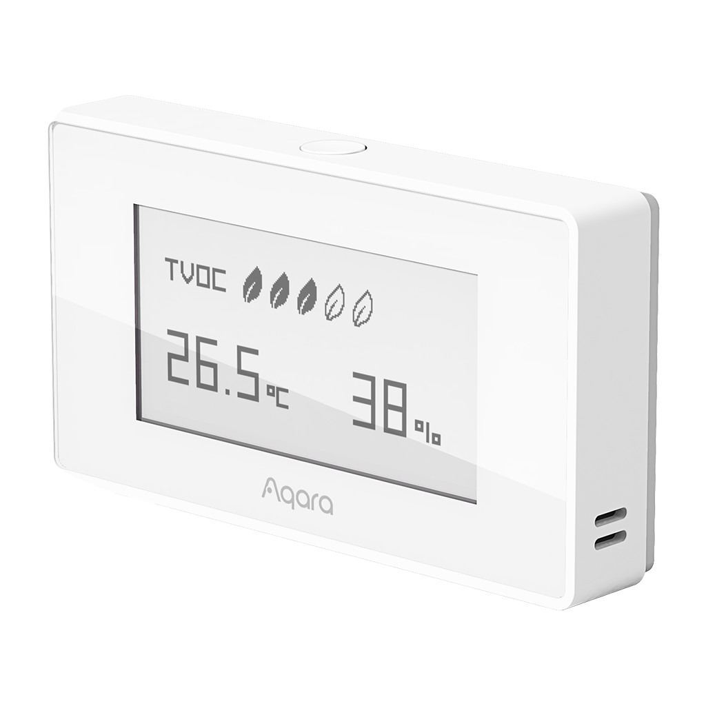 Aqara TVOC Air Quality Monitor: Model No: AAQS-S01; SKU: AS029GLW02