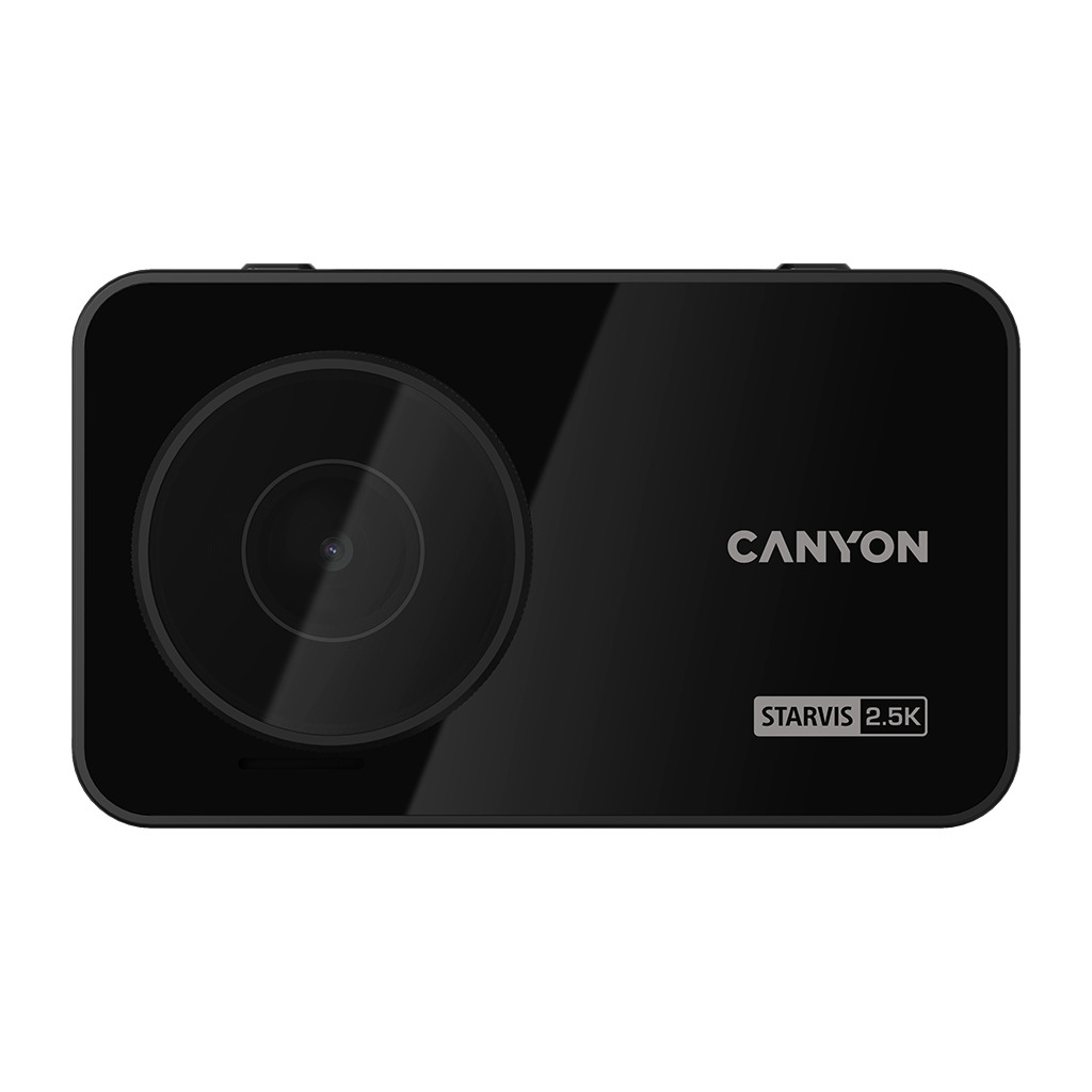 CANYON car recorder DVR25GPS WQHD 2.5K 1440p Wi-Fi GPS Black