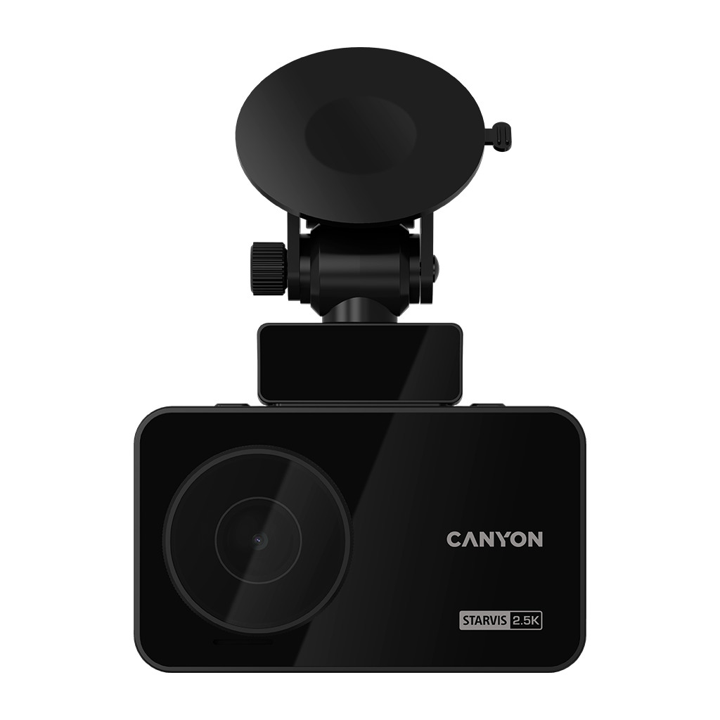 CANYON car recorder DVR25GPS WQHD 2.5K 1440p Wi-Fi GPS Black