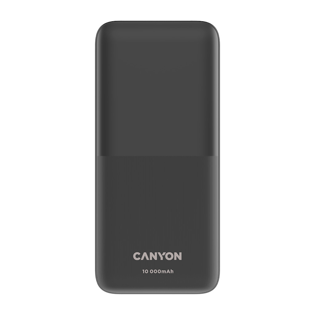 CANYON PB-1010 Power bank 10000mAh Li-pol battery with 2pcs Build-in Cable  Input:  TYPE-C: