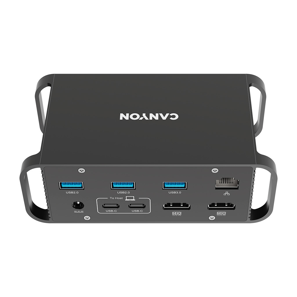 CANYON DS-95 14in1 USB-C Hub – Multifunkcionalni USB-C Hub sa 14 priključaka, Siva Boja