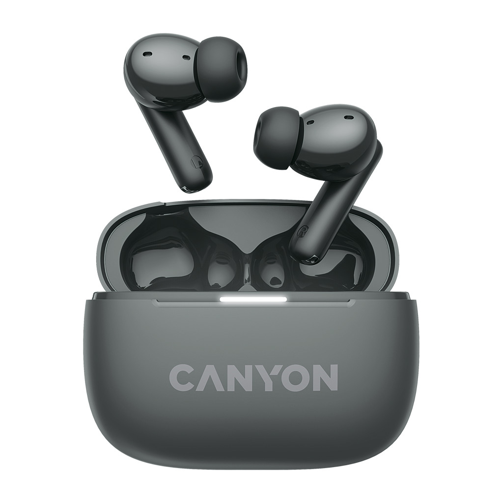 CANYON OnGo TWS-10 ANC+ENC Bluetooth Headset microphone BT v5.3 BT8922F Frequence Response:20Hz-20kHz battery Earbud 40mAh*2+Charging