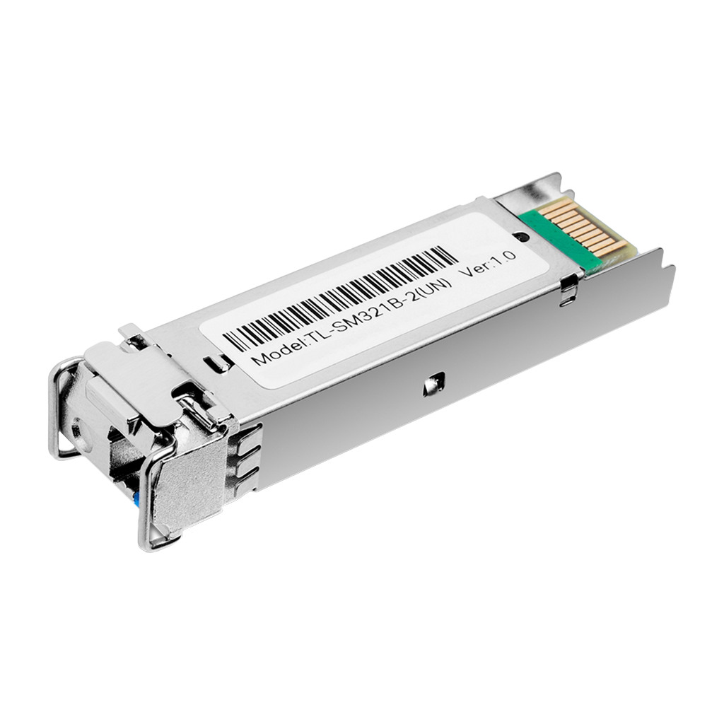 TP-Link TL-SM321B 1000Base-BX WDM Bi-Directional SFP Module LC connector TX:1310nm/RX:1550nm single-mode 20km Supports Digital Diagnostic