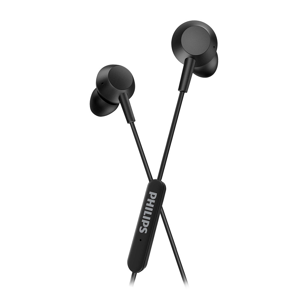 PHILIPS In-ear headphones with mic TAE5008BK/00 - USBC-C connector 3 button in-line remote 1.2m cable