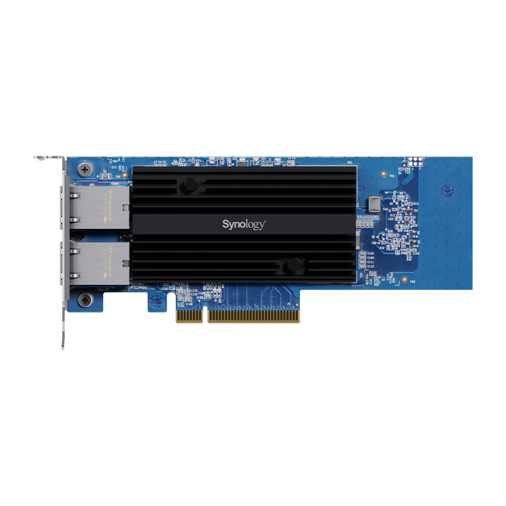 Dual-port 10GbE 10GBASE-T add-in card for Synology systems