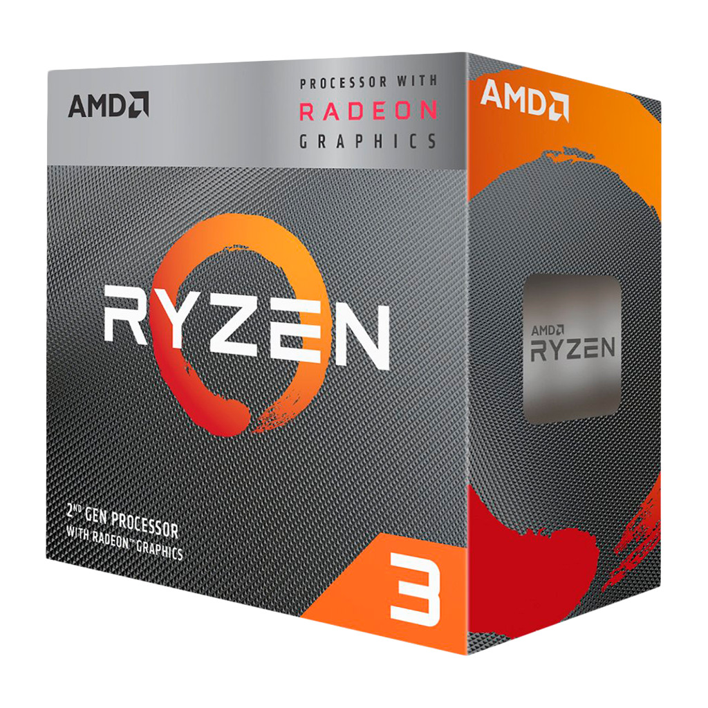 AMD CPU Desktop Ryzen 3 4C/4T 3200G 4.0GHz6MB65WAM4 box RX Vega 8 Graphics with Wraith