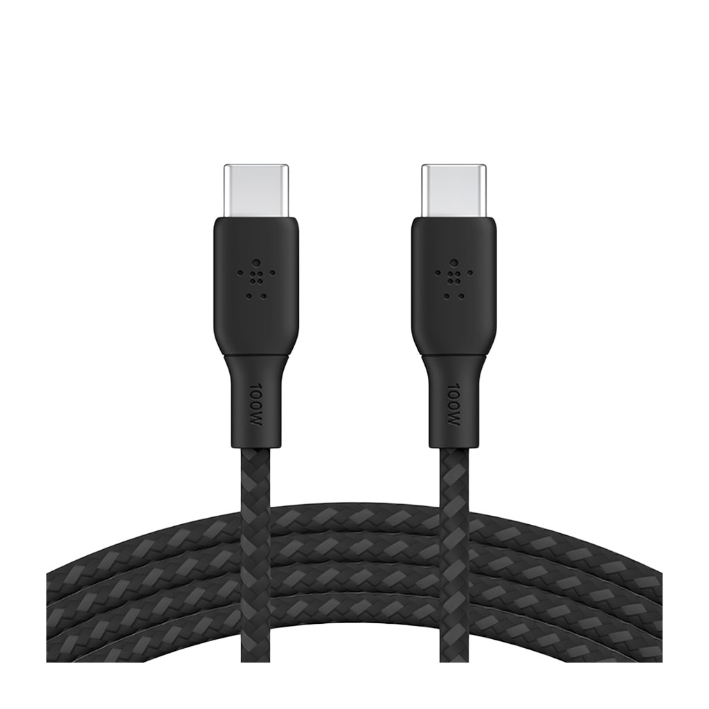 BELKIN 100w USB-C to USB-C Braided Cable 3M Black