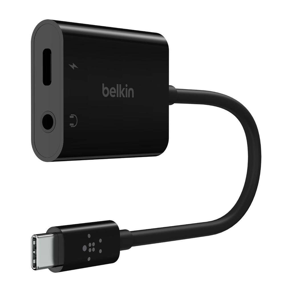 BELKIN 3.5 MM AUDIO + USB-C CHARGE ADAPTER