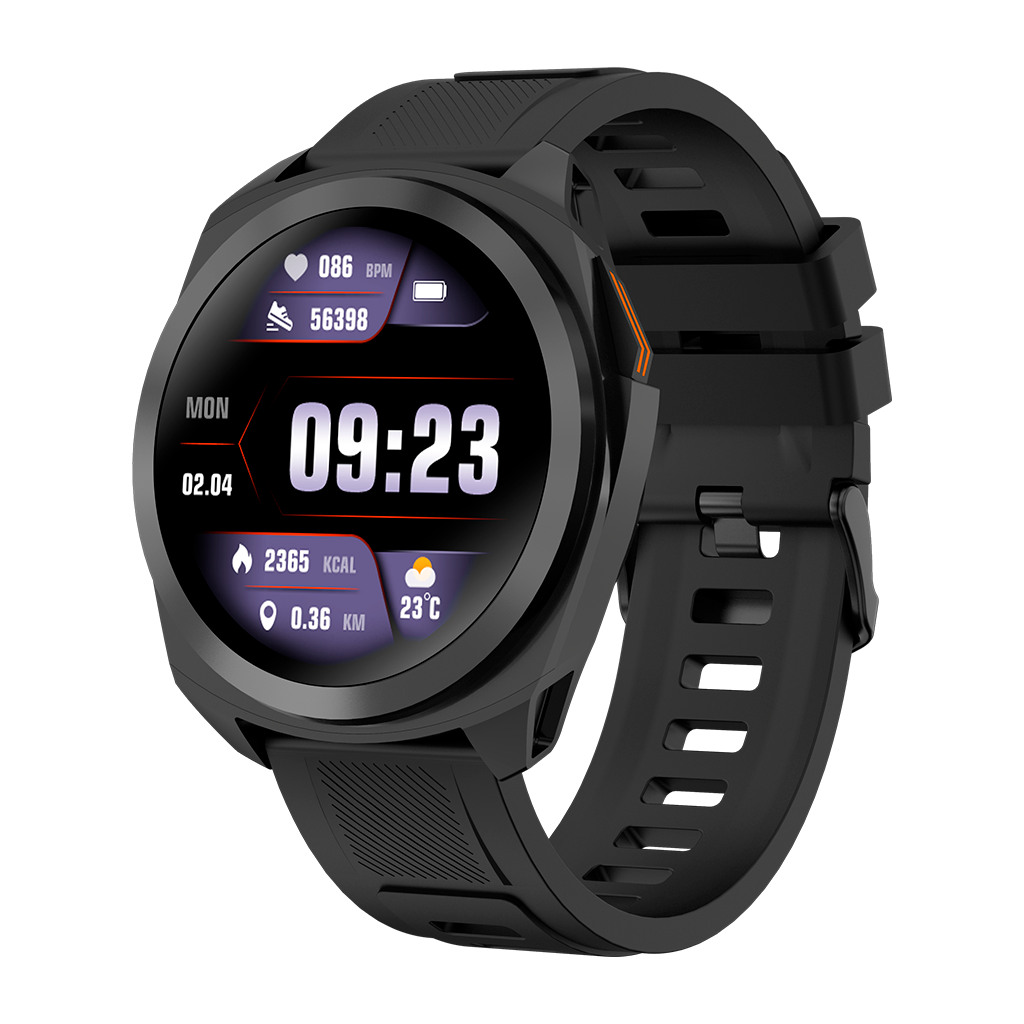 CANYON Maverick SW-83Smart Watch Realtek 8762DT IPS1.32'' 360x360 ARM Cortex-M4FRAM192KB/ROM128MB 400mAh 3.8vGPS128 Sport modesIP68STRAVA supportReal-Time